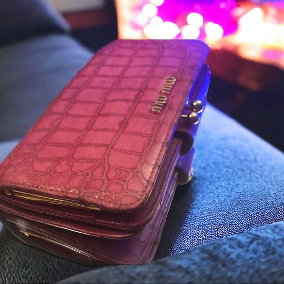 Miu Miu Handbags - MIU MIU Pink Wallet